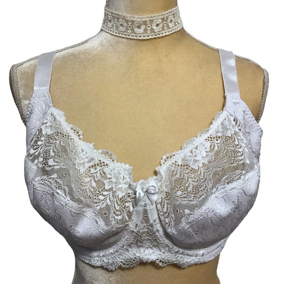 Dorina NWT White Philippa Wire Bra Women 42D - Picture 1 of 10